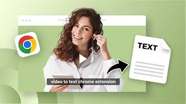 video to text chrome extension
