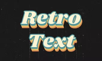 vintage text effects