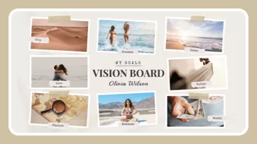 vision board collage