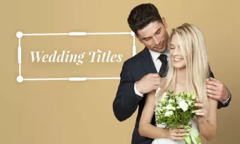 wedding title for video