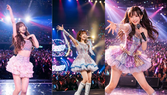 ライブステージ風AIアイドル画像