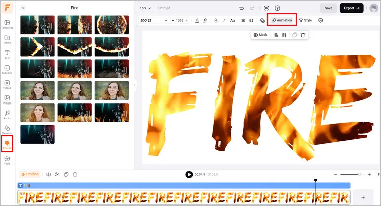 Make More Edits to Enhance Your Flaming Text