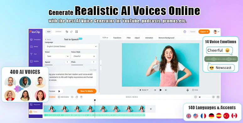 Effortlessly convert text to realistic AI voices for voiceovers in your Reels