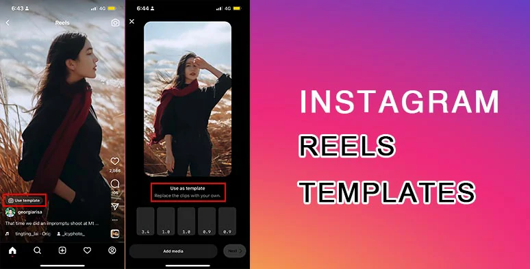 Instagram Reel Templates Minimal Pink Preset Reels Cover Template