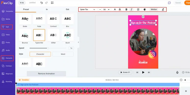 Add animated texts, GIPHY stickers, and illustrations to your Instagram Reels video