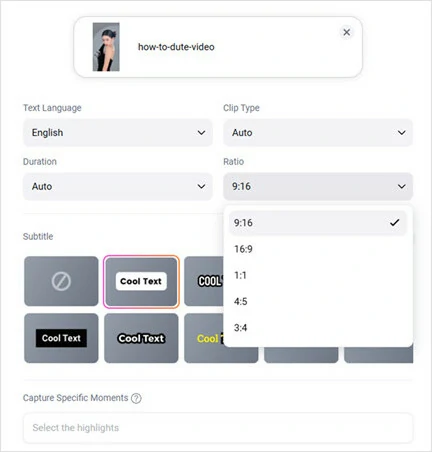 Adjust the Settings of Your Cropped Video