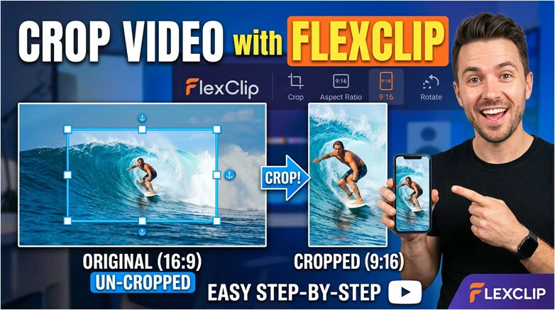 Powerful Windows Video Cropper Online - FlexClip