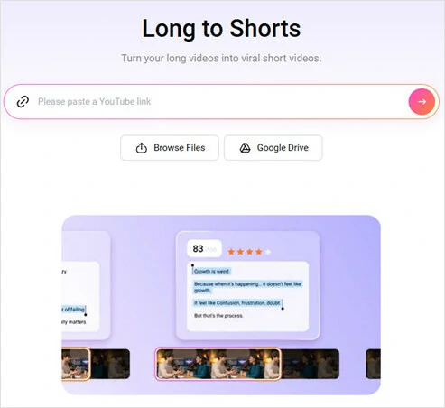 Upload Your Video to FlexClip's Long-to-short Converter