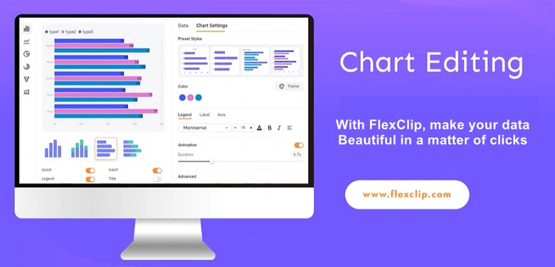 FlexClip - Data Visualizer Tool Overview