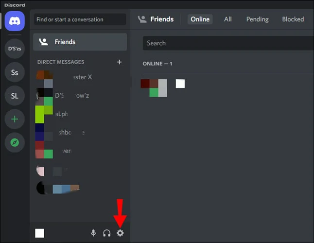 Find the Settings Icon on Your Discord Account