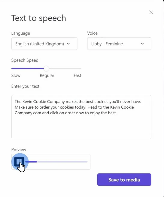 ClipChamp Text to Speech Feature