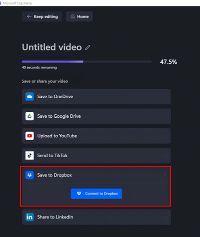 Save videos in 4K video resolution in Clipchamp