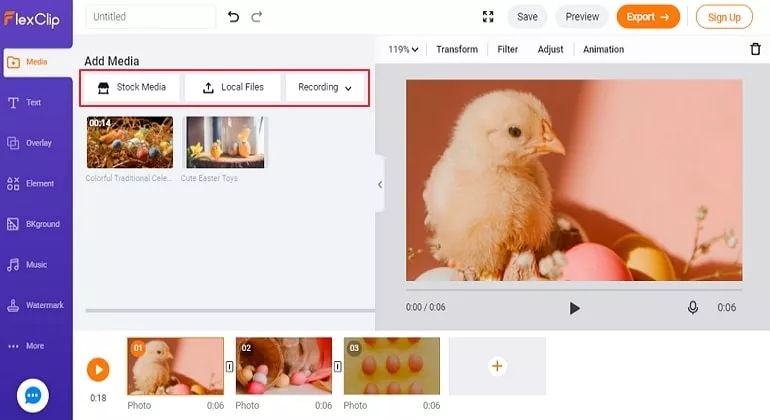 Make Funny Easter Videos - Step 2