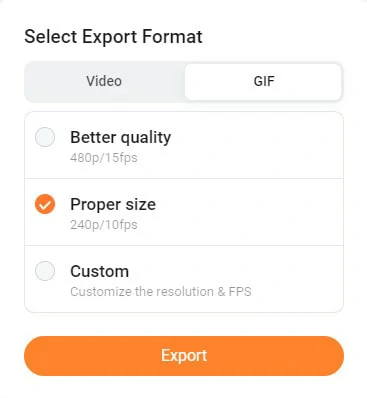 What is a GIF? How can I switch the video quality between GIF and