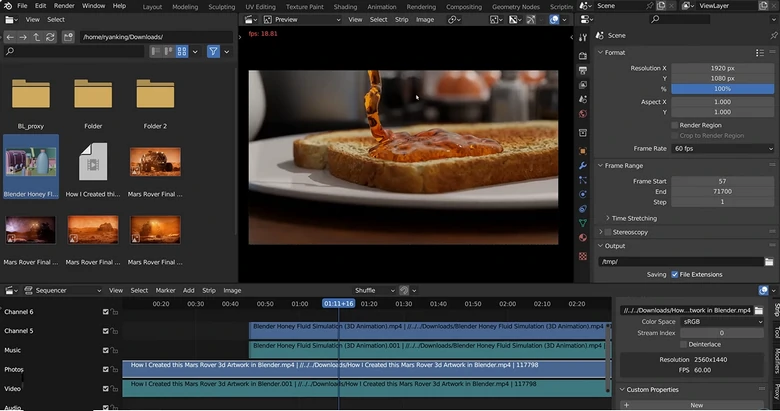 Blender OBS Video Editor 