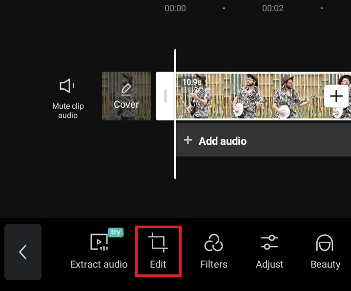 How to Crop a Video on CapCut - Step3