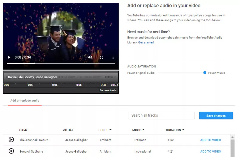 How to Edit YouTube Videos Using YouTube Studio - Add/Replace Audio