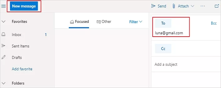 How to Embed Video in Outlook Email - Step 1