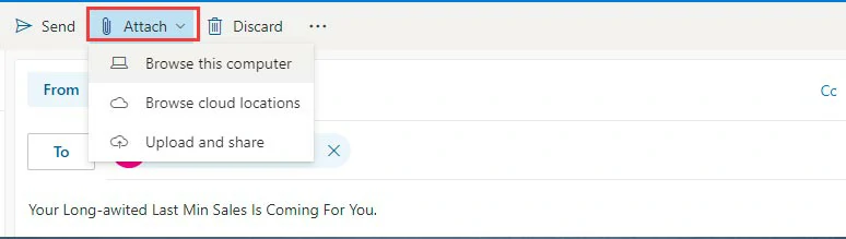 Embed videos in Outlook email by attachment