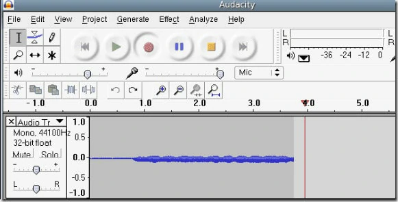 Choose the Export Option in Audacity