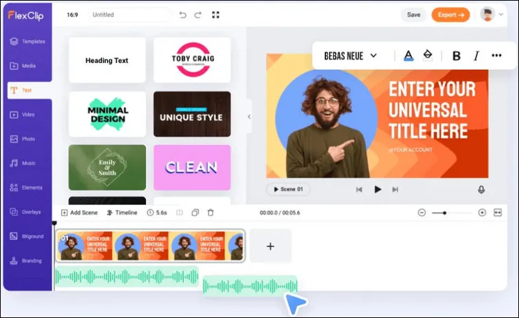 FlexClip Video Editor Overview