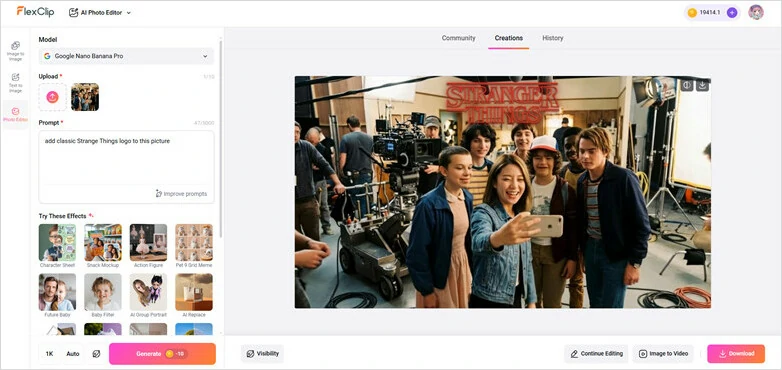 AI Photo Editor to Enhance Extracted Image