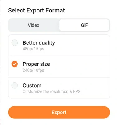 Export the Extracted Frames as GIF Image