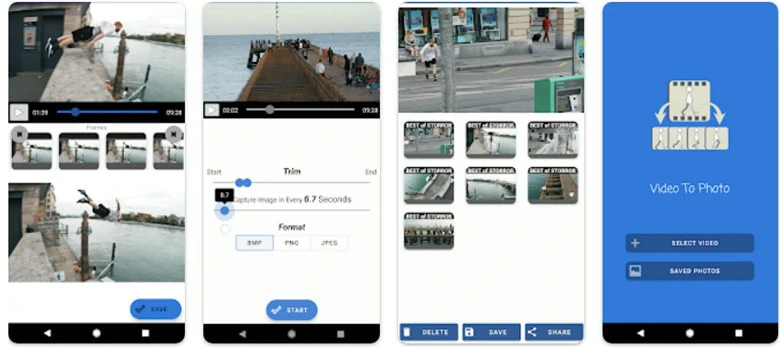Use Video to Photo App to Extract Frames from Video on Android