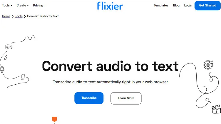 オンライン歌詞抽出ソフト - Flixier