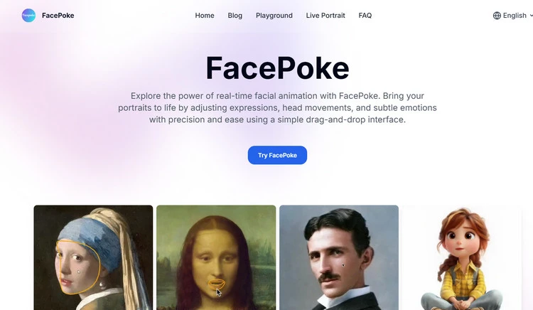 Online Face Poke Tool - FacePoke