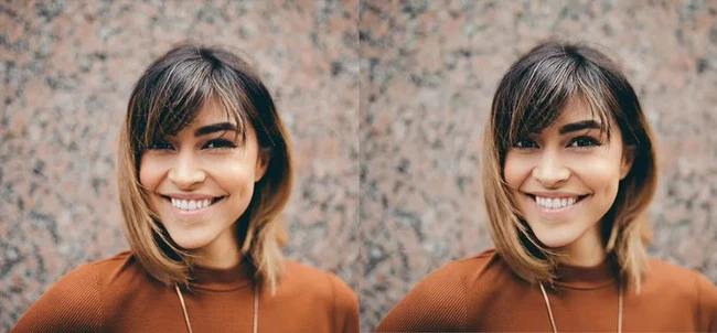 Enlarge Eyes Example - FlexClip