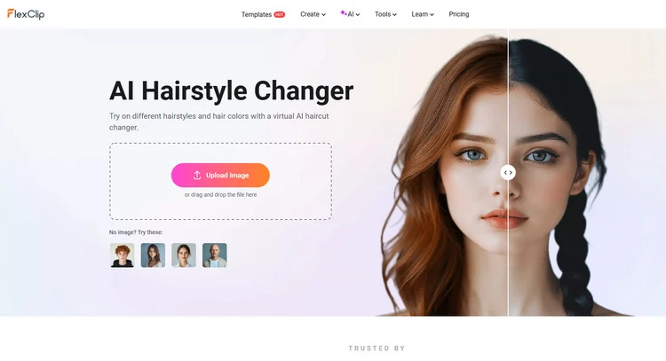 AI Hairstyle Changer - FlexClip