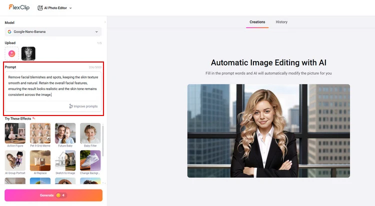 Type Prompts - FlexClip