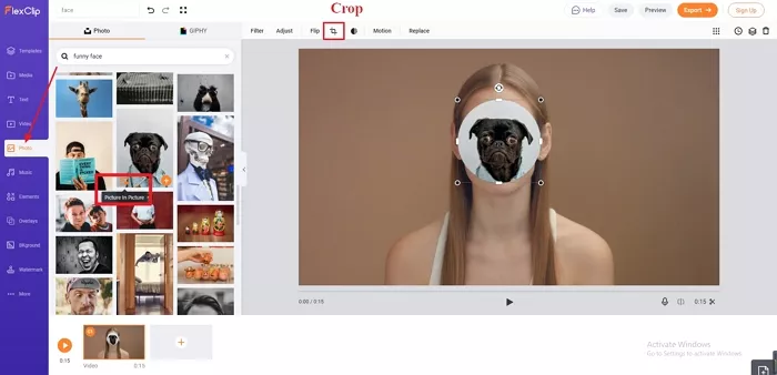 Face Swap Video Editor Online: FlexClip-2-1