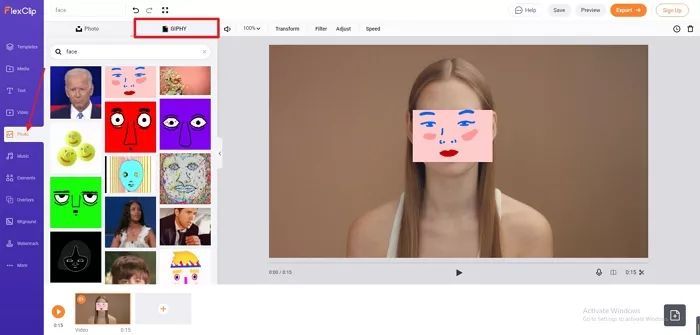 Face Swap Video Editor Online: FlexClip-2-2