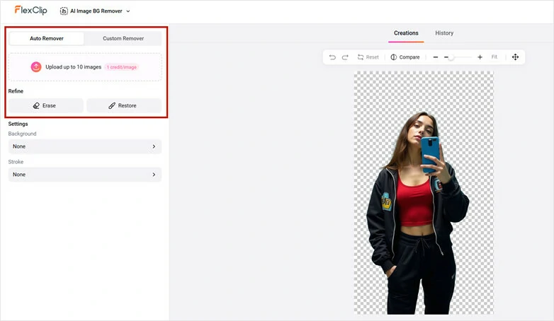 Remove the Background for a Transparent Subject and Apply it in Character Swap