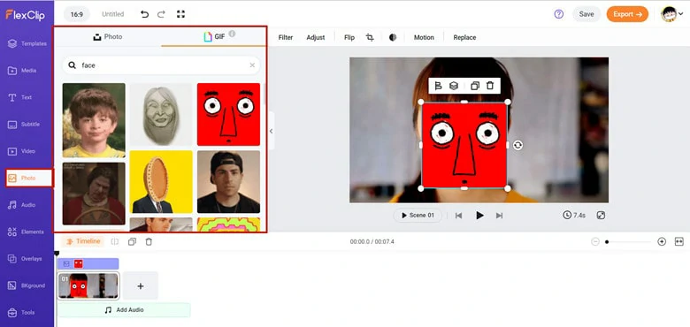 Face Swap Video Editor Online: FlexClip-2-2
