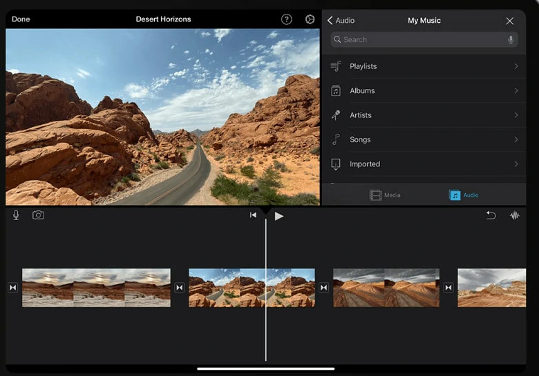 Best Facebook Video Editor - iMovie