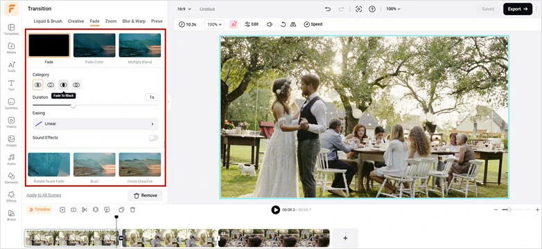 Add Fade Transition and Make Customization