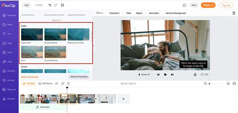 Add Fade Transition to Your Video