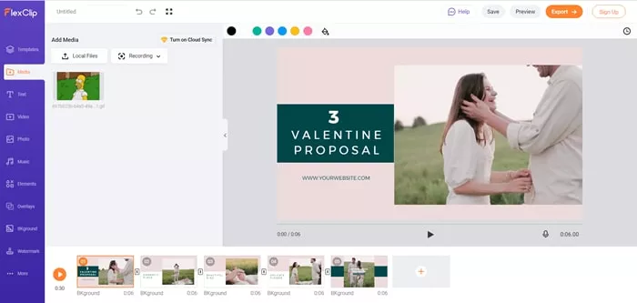 Drag Footage to Storyboard