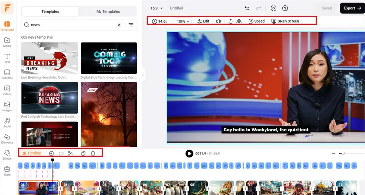 Customize the fake news video
