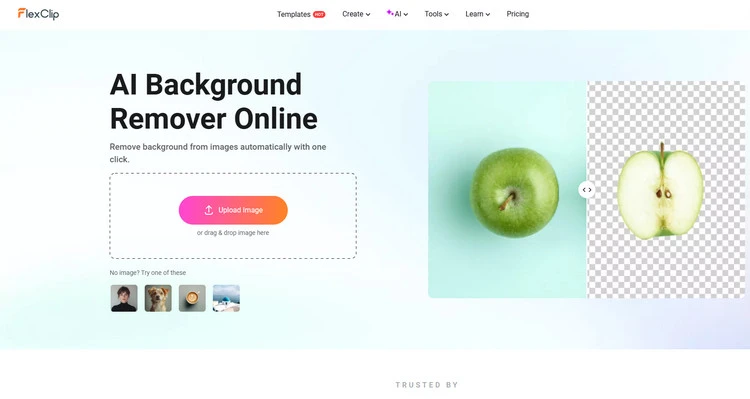 Remove the Original Background - FlexClip