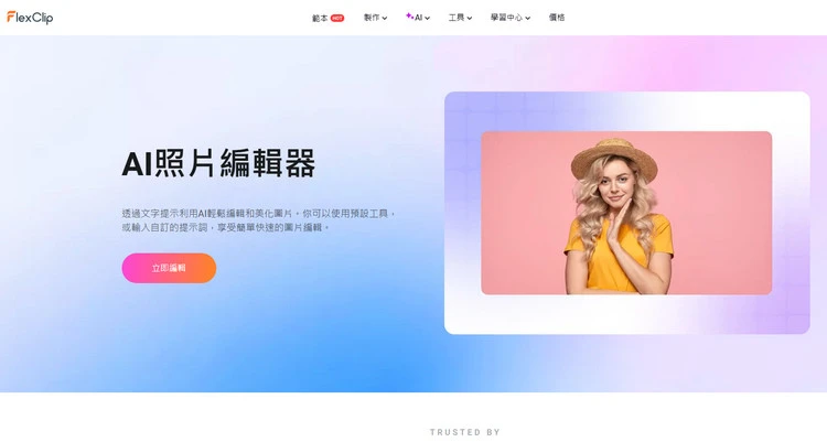 AI照片編輯器 - FlexClip