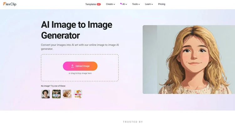 AI Image to Image Tool - FlexClip