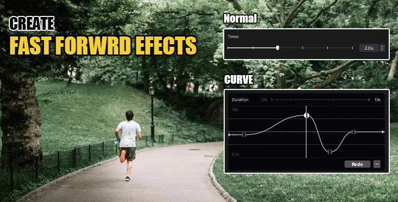 Create fast forward effect: Normal Speed Change vs Speed Curve