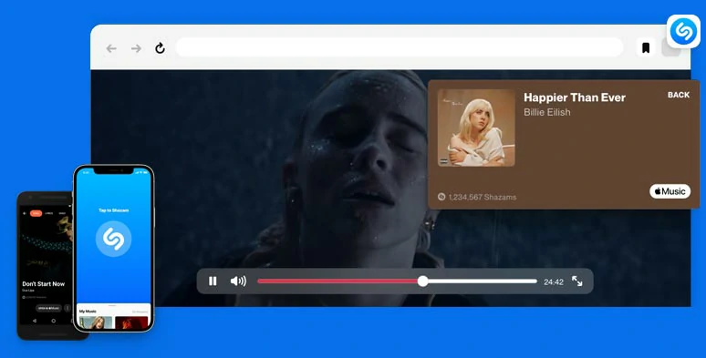 Use Shazam to identify any music in YouTube videos on your phone and browser