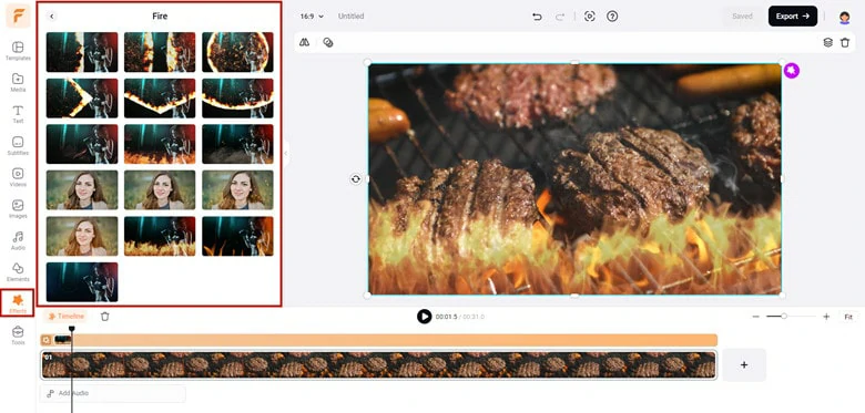 Integrate Fire Overlay to Your Video