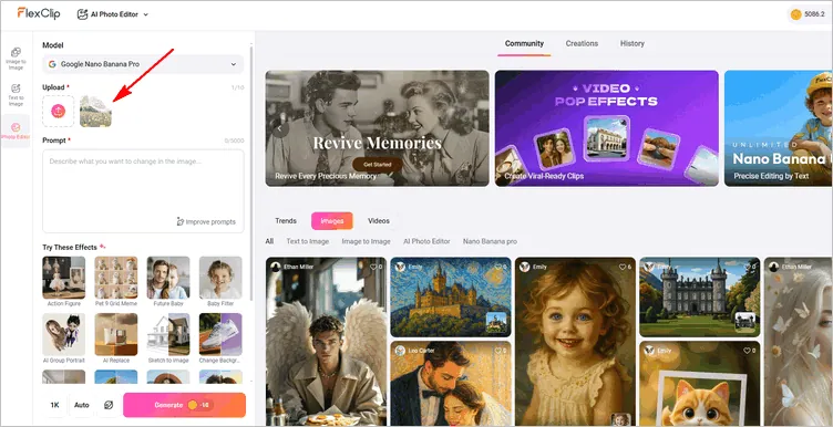 Access FlexClip's AI Photo Editor