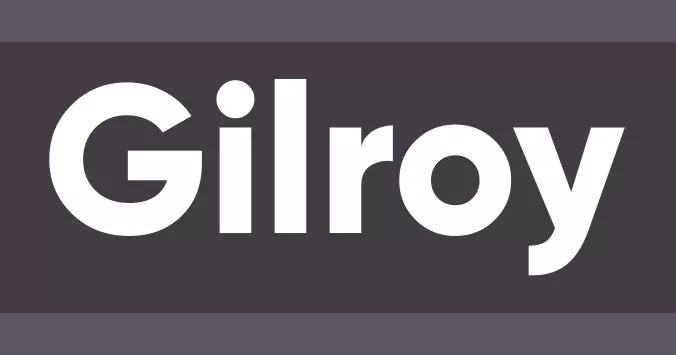 Best Fonts for Video: Gilroy Bold